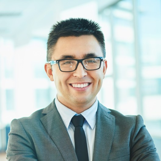 A smiling Builder Businessman